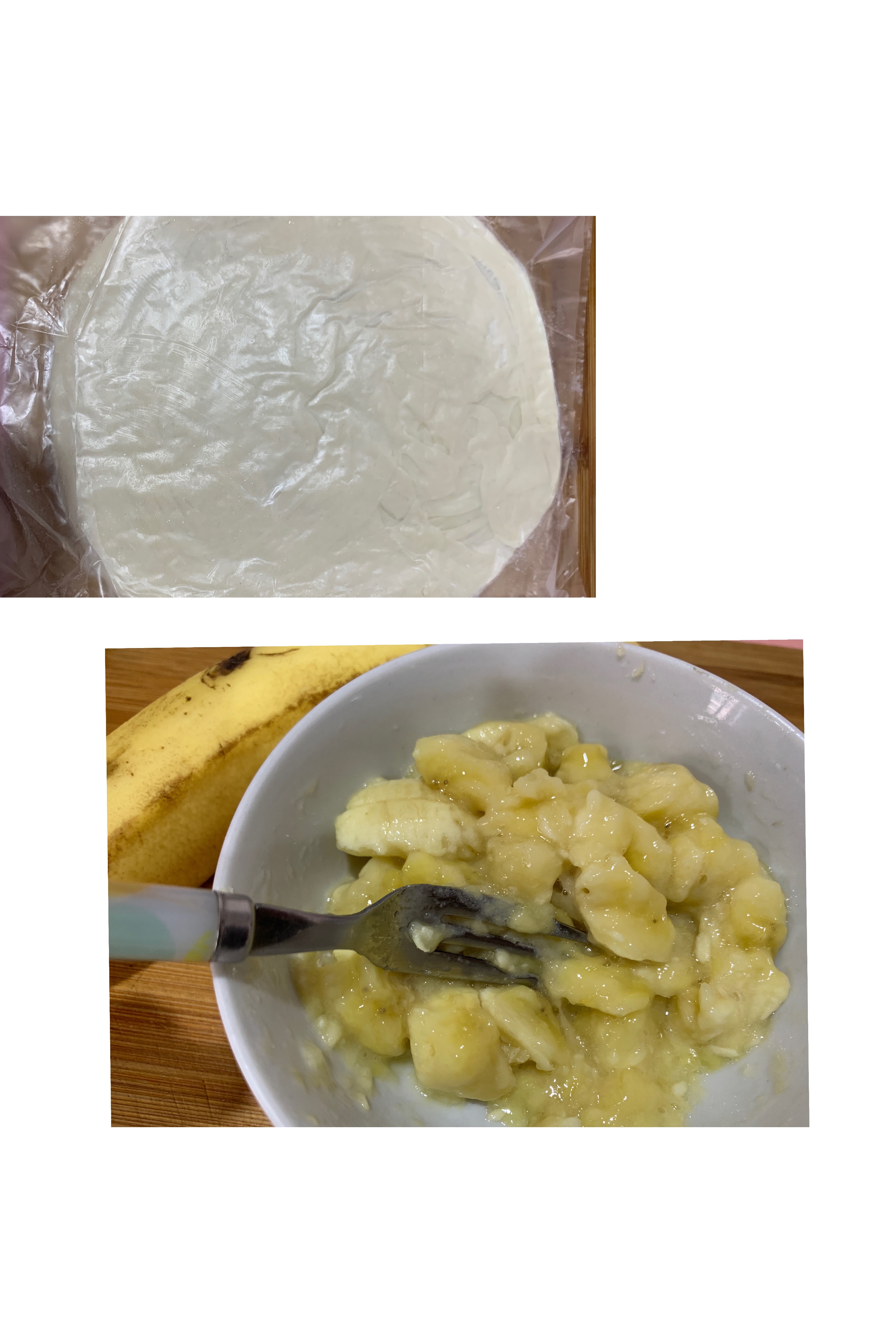 懒人香蕉酥的做法 步骤1