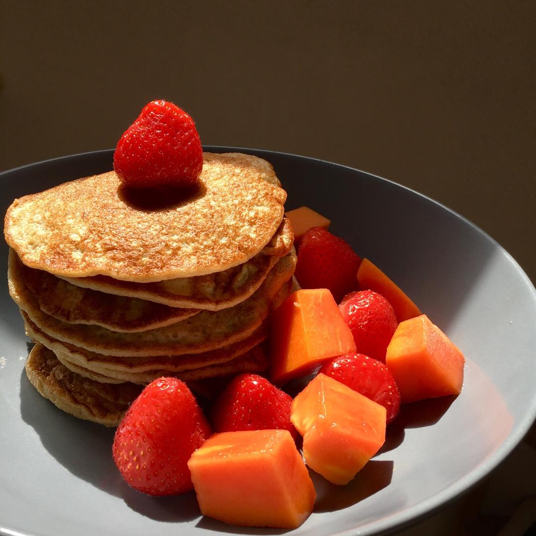 燕麦香蕉松饼（健康无负担版！）