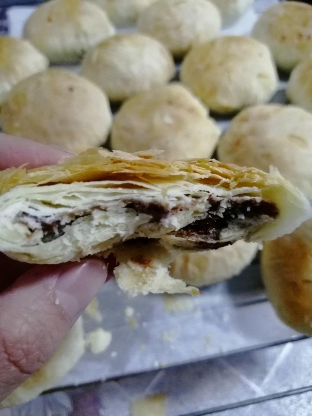 酥皮绿豆饼   酥得掉渣渣