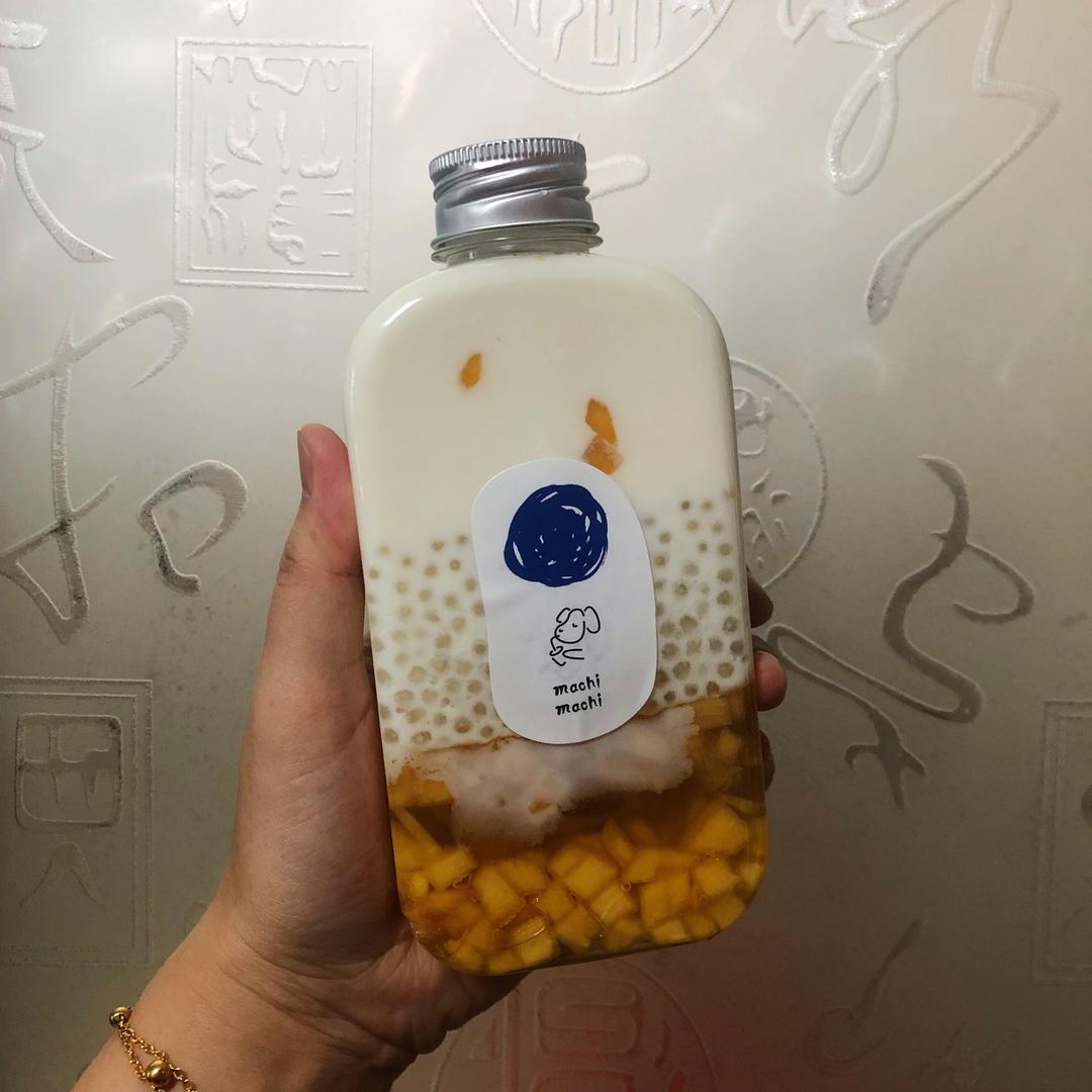 黄桃奶冻