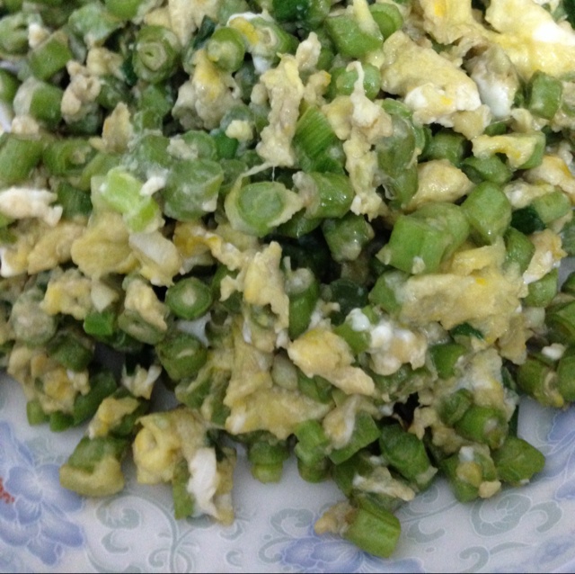 豆角粒炒蛋