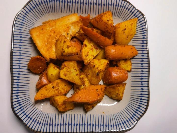 空气炸锅土豆🥔火腿肠