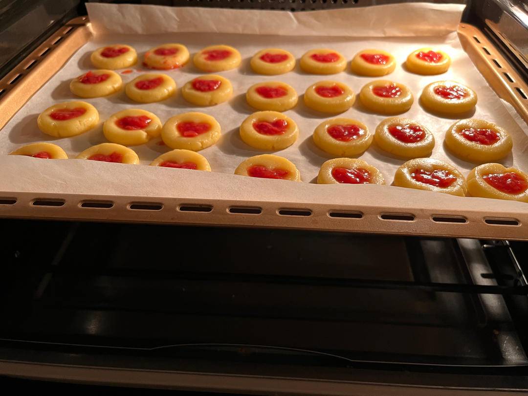 ❤️简单无需磨具｜快手0失败｜草莓果酱爱心曲奇｜做个饼干都是爱你的形状