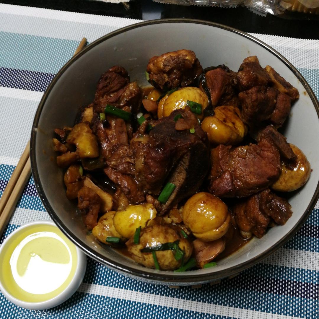 板栗烧排骨