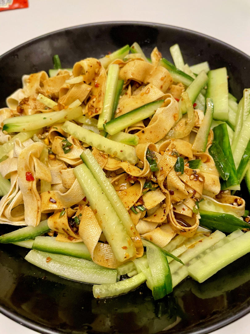 ‼️比辣条还好吃百倍〰️香辣豆皮✅零厨艺