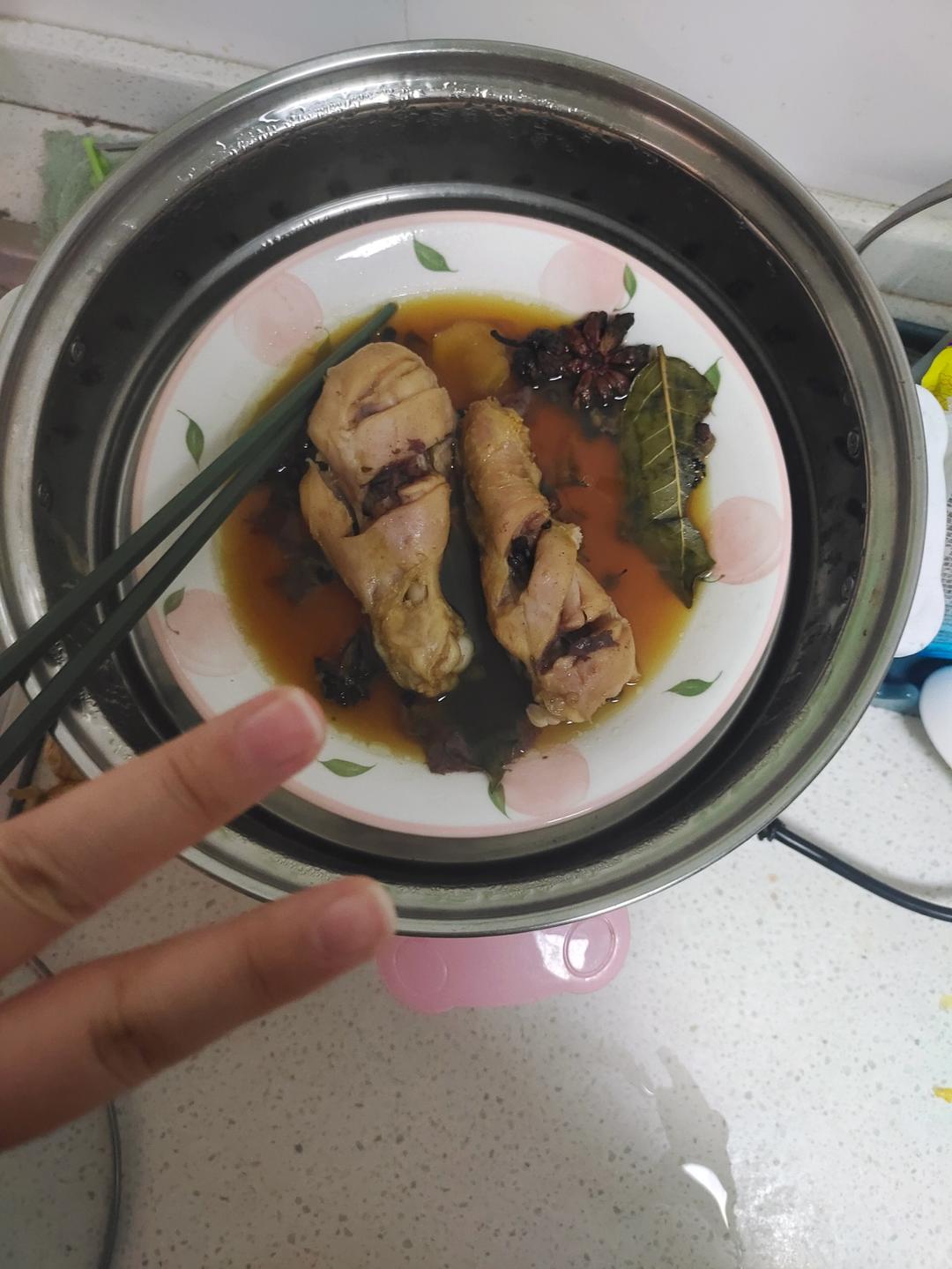 无油版巨嫩无比的椒盐蒸鸡腿🍗