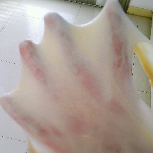 面包机揉面搅拌40分钟的状态