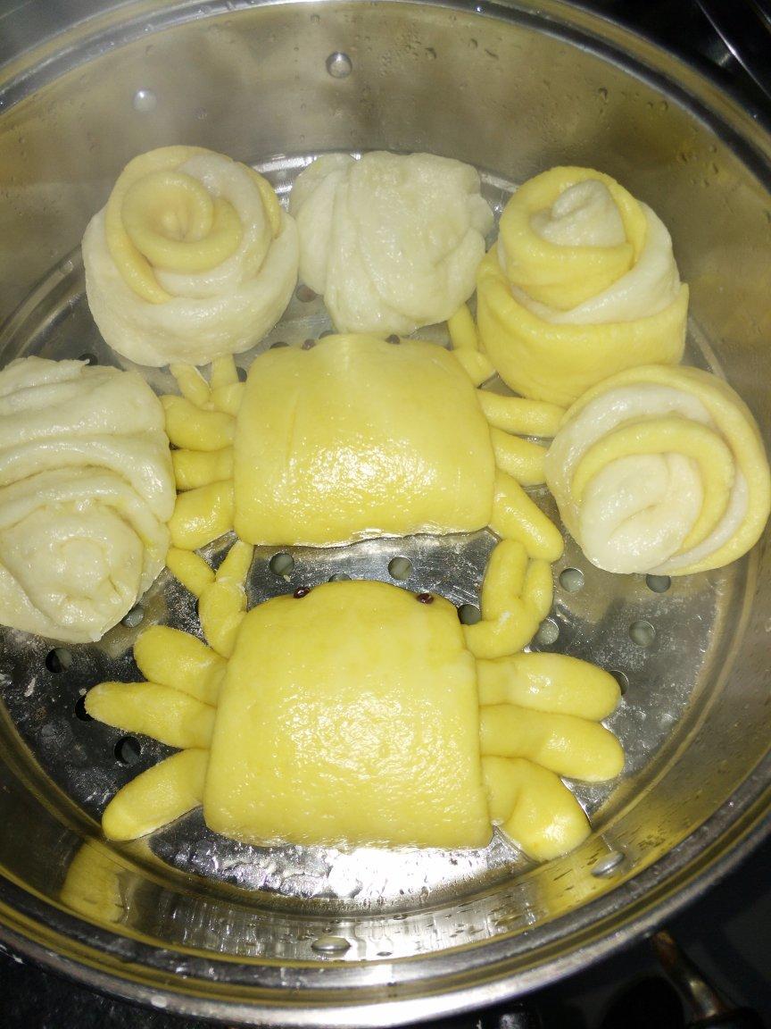 南瓜螃蟹馒头花样馒头