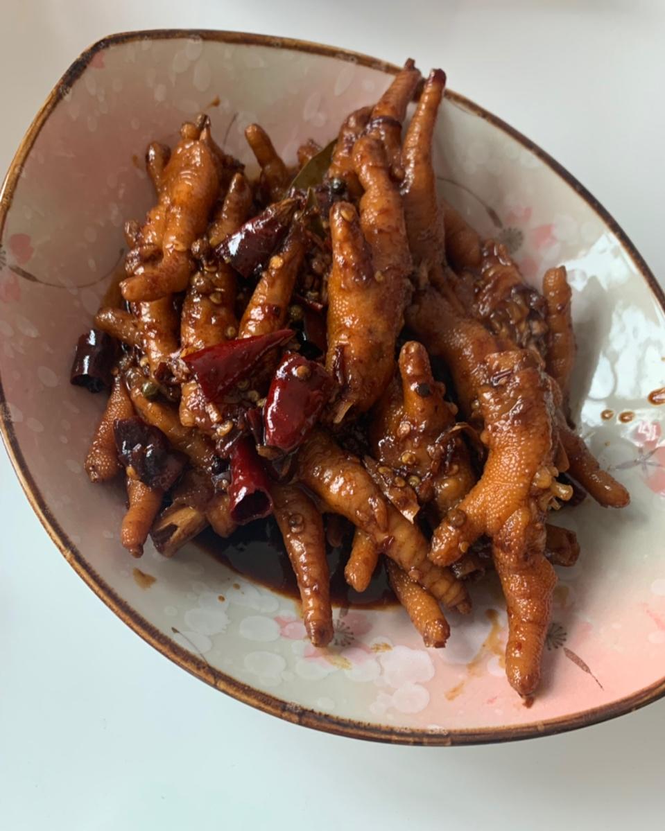 香辣烧鸡爪