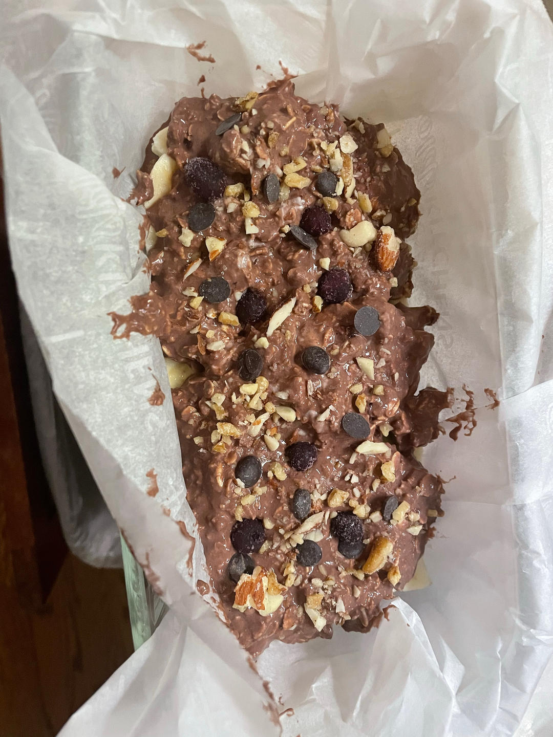 无糖无油，轻甜黑巧蓝莓燕麦蛋糕