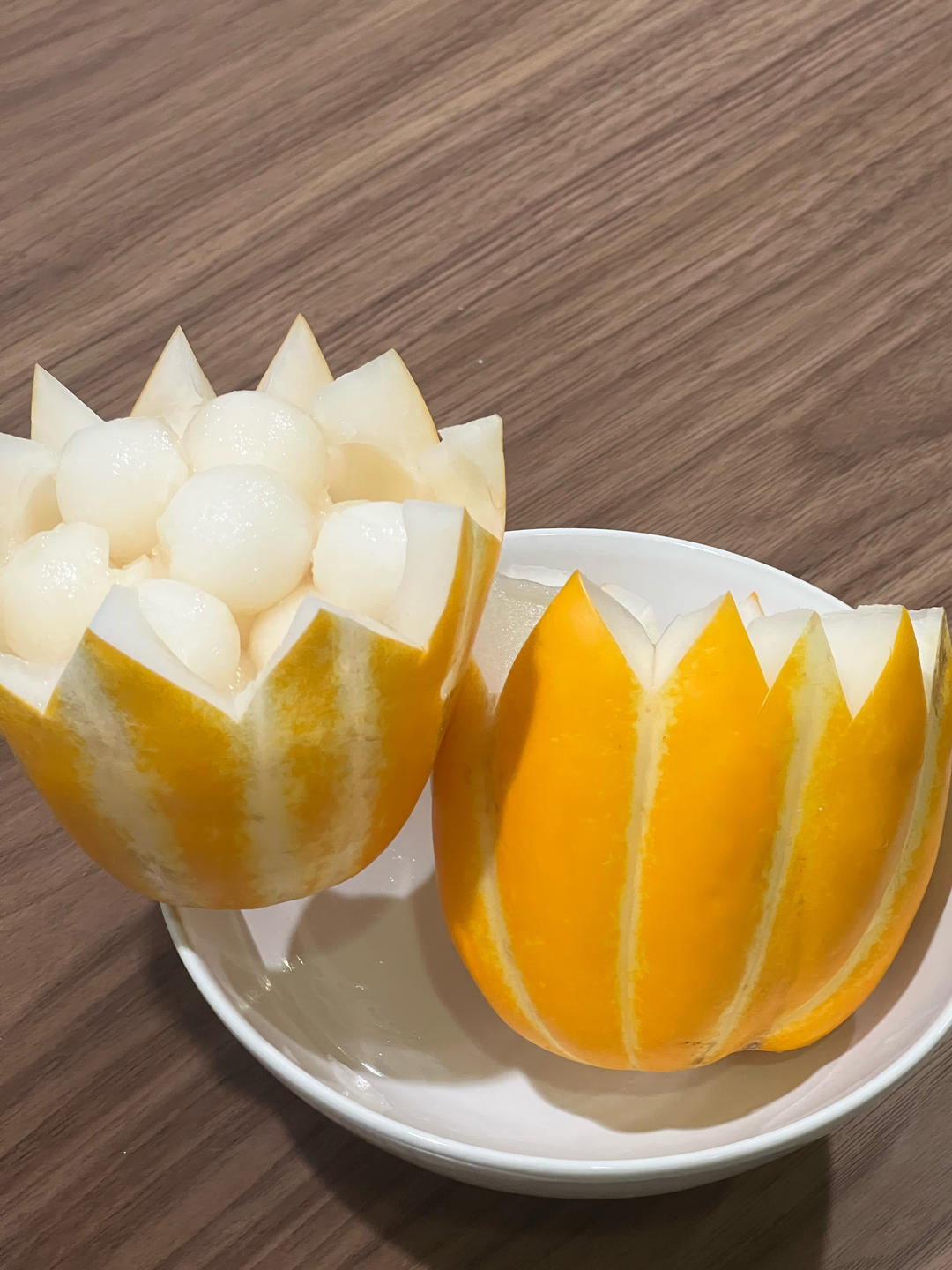 哈密瓜果盘切法