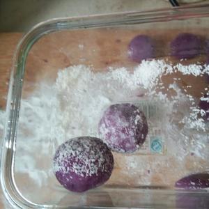 椰丝紫薯球超简单版(内有小tip)的做法 步骤4