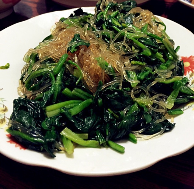 小诃做的菠菜炒粉丝