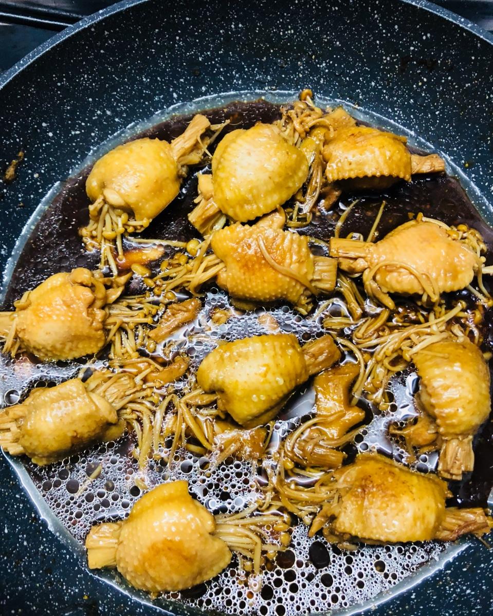 金针菇塞鸡翅