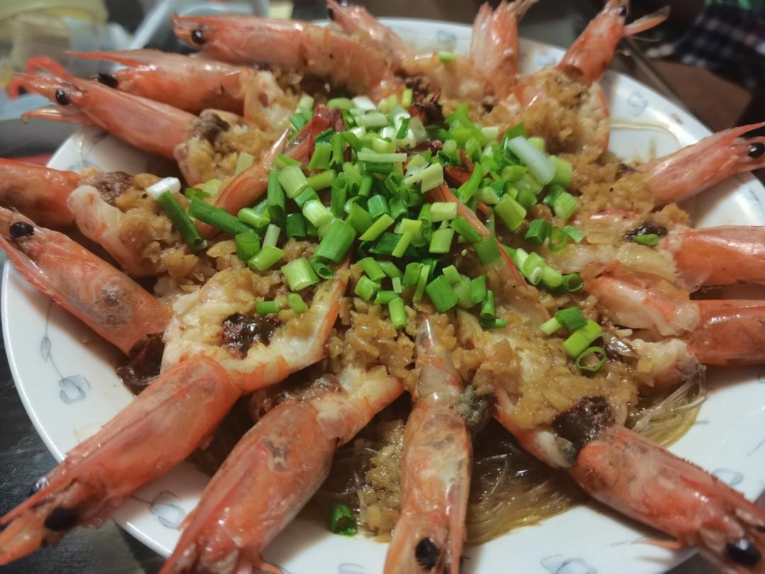 蒜蓉粉丝蒸虾