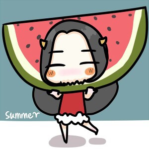 夏天逛公园打雷