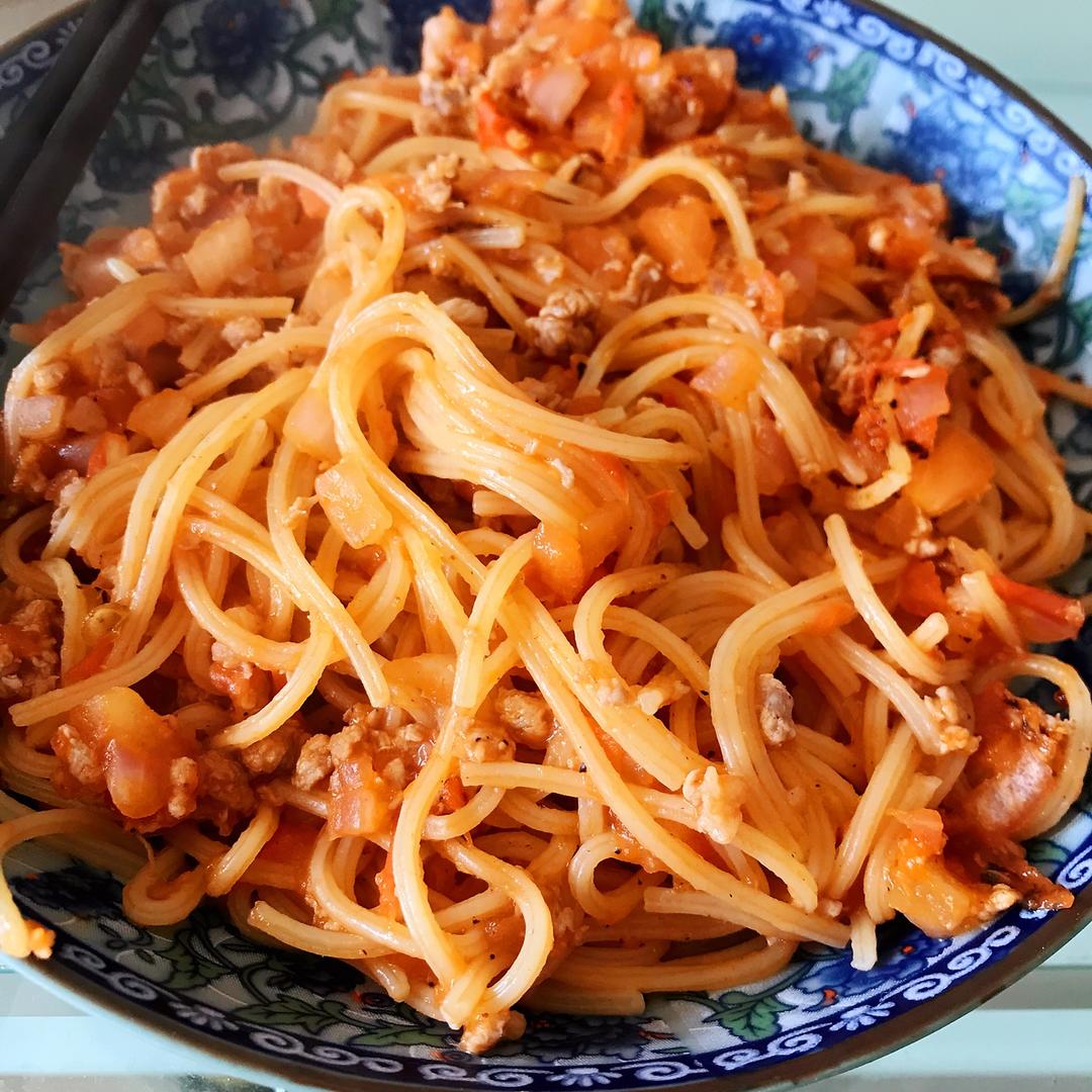 番茄肉酱意大利面