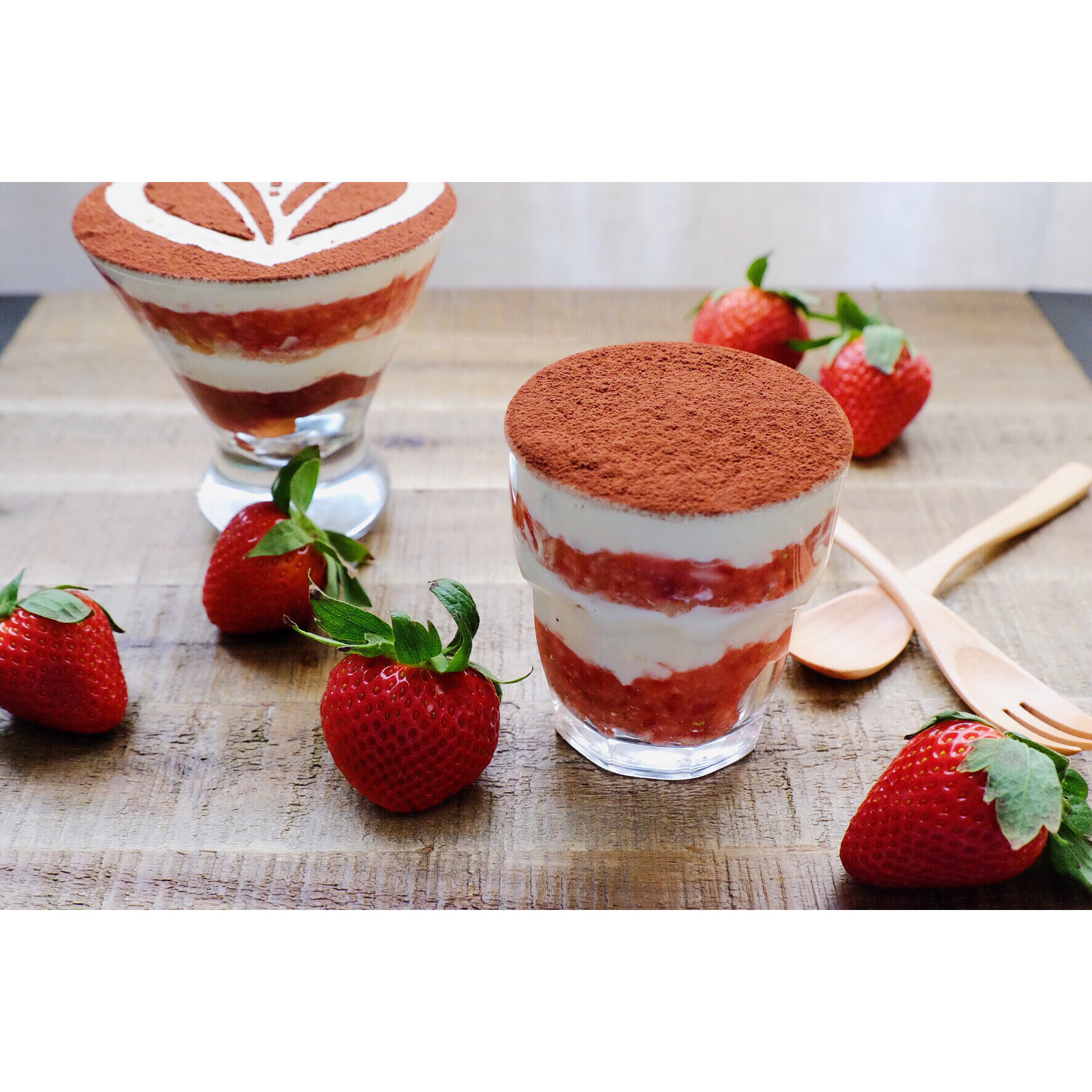 苏侧做的福田淳子的草莓提拉米苏