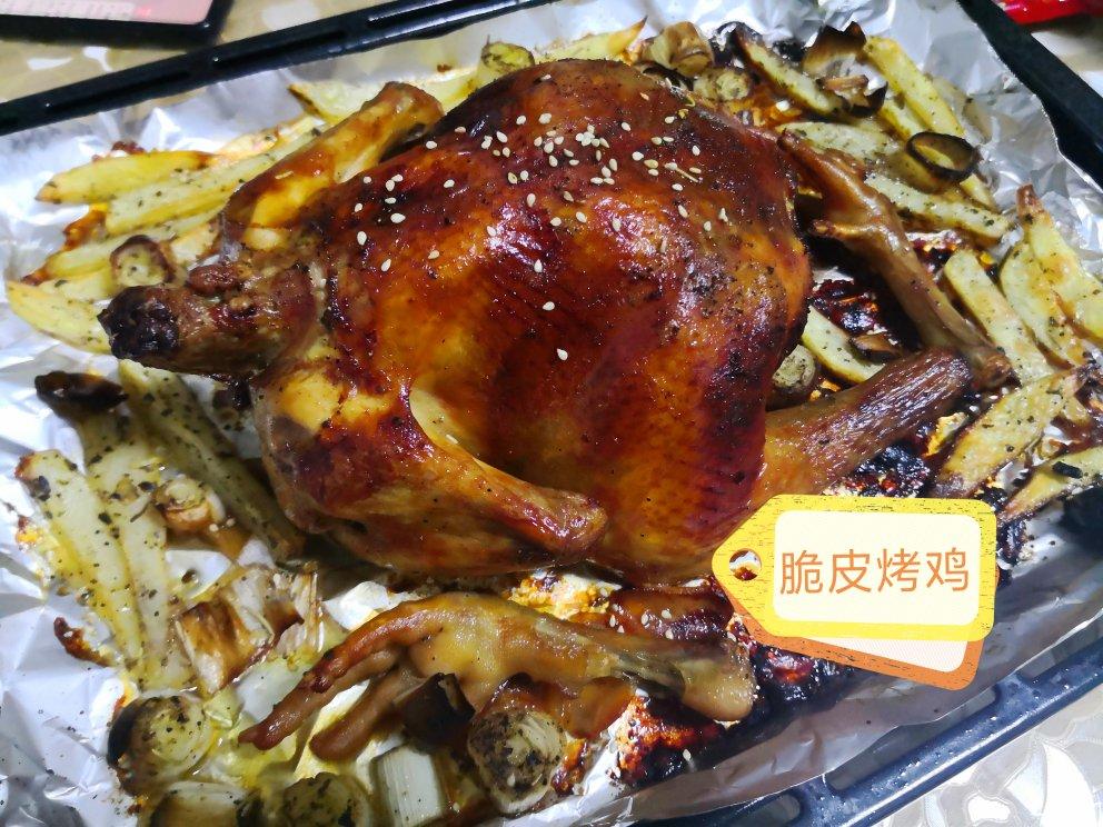 超简单的脆皮烤鸡