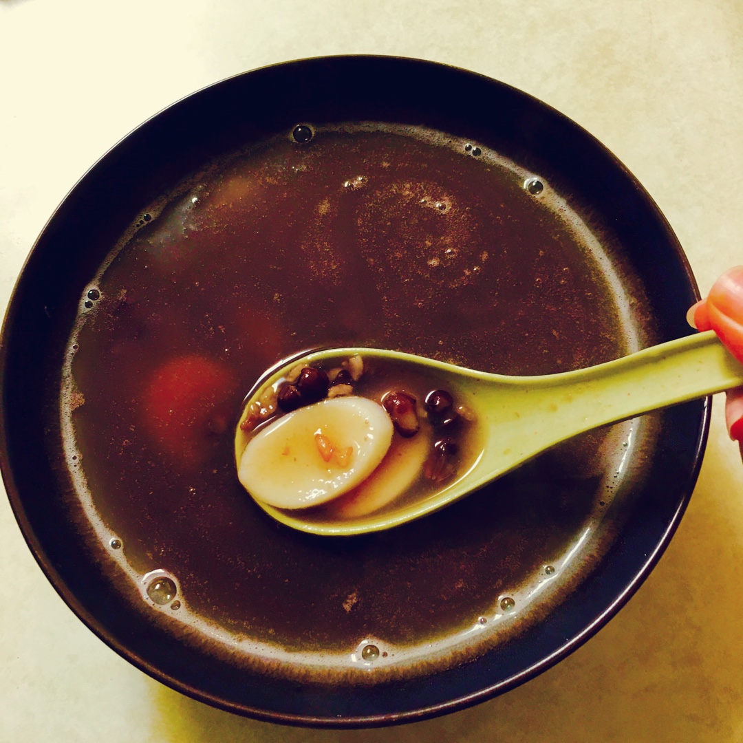 日式麻糬红豆汤