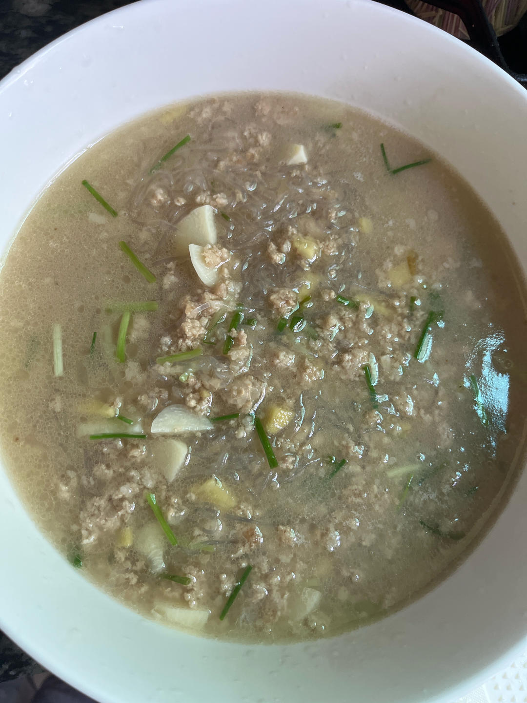 超快手的榨菜肉沫粉丝汤
