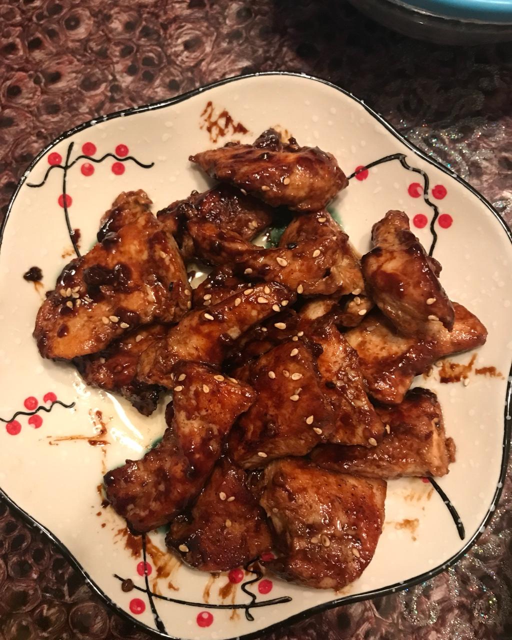 自制蜜汁鸡肉串