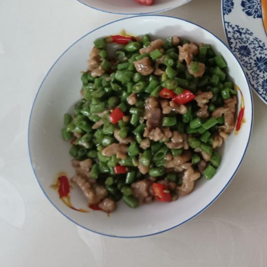 肉沫豆角下饭菜