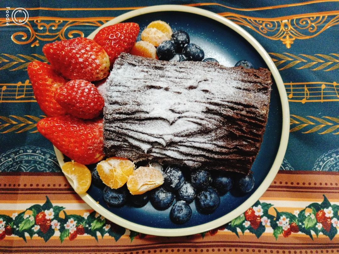 超简单圣诞树根蛋糕卷-超人气菜谱