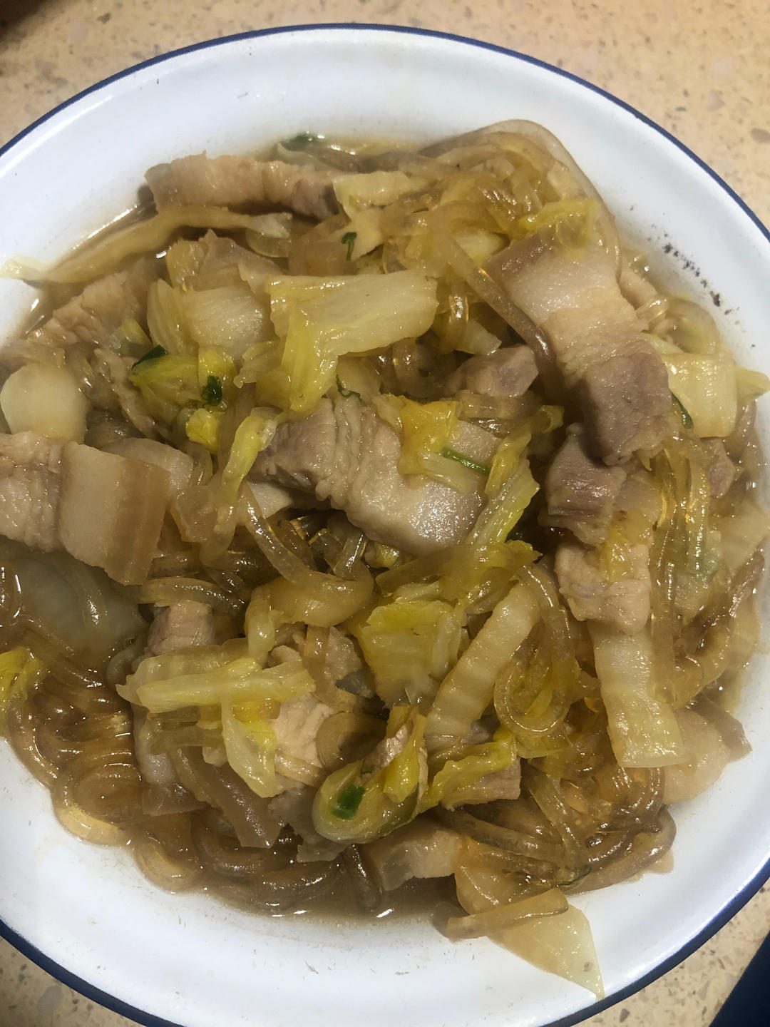 猪肉白菜炖粉条好吃到哭😭