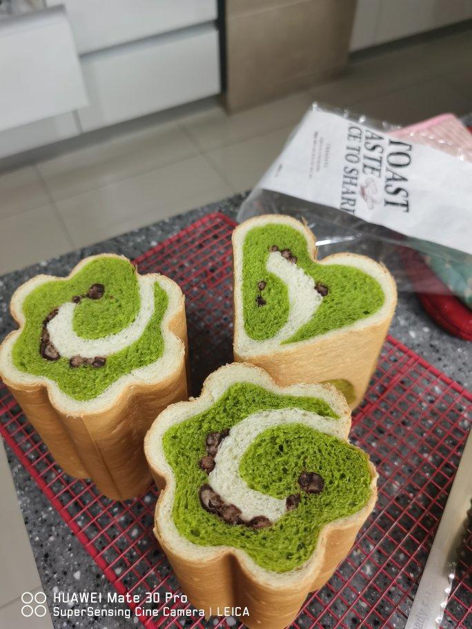 蜜豆抹茶心形吐司