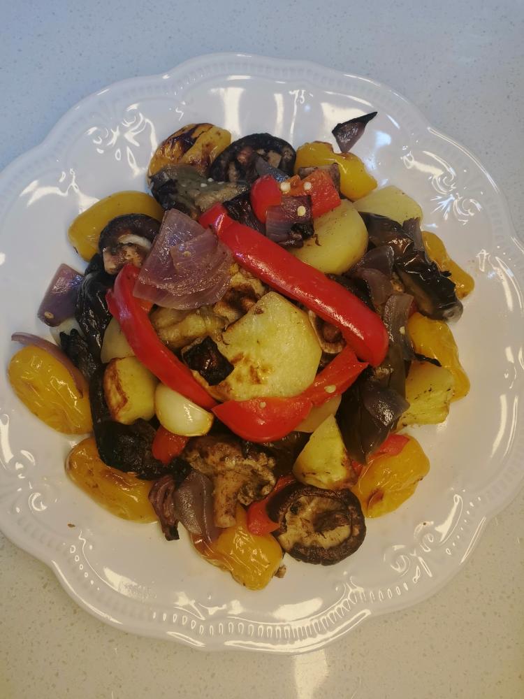 超简单的烤蔬菜 烤箱版的做法