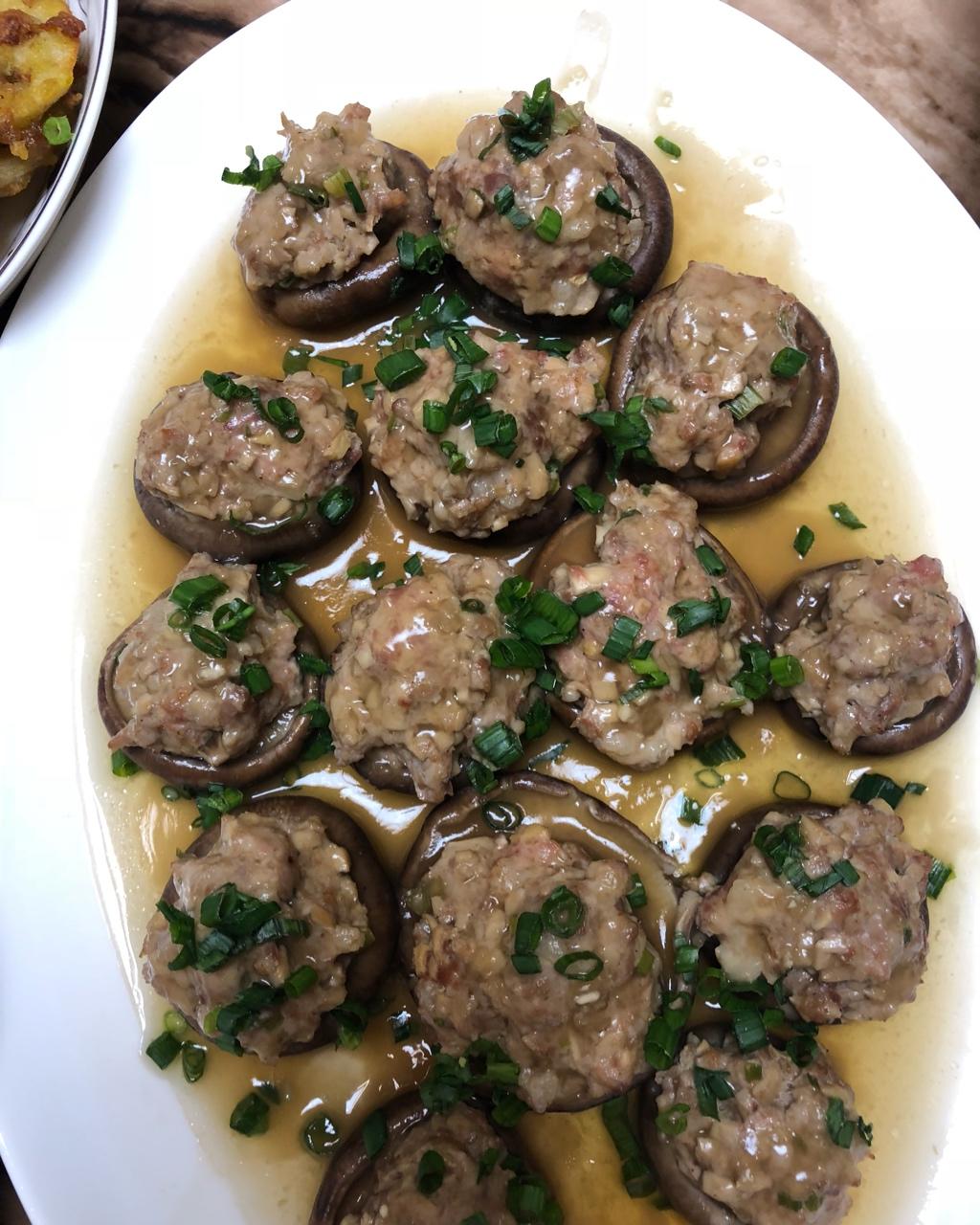 豆腐肉末酿香菇