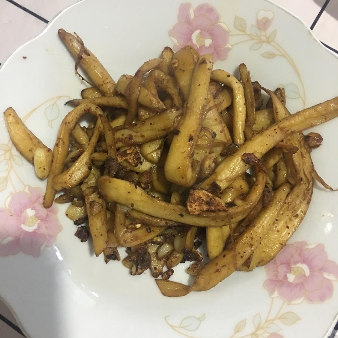 干煸手撕杏鲍菇