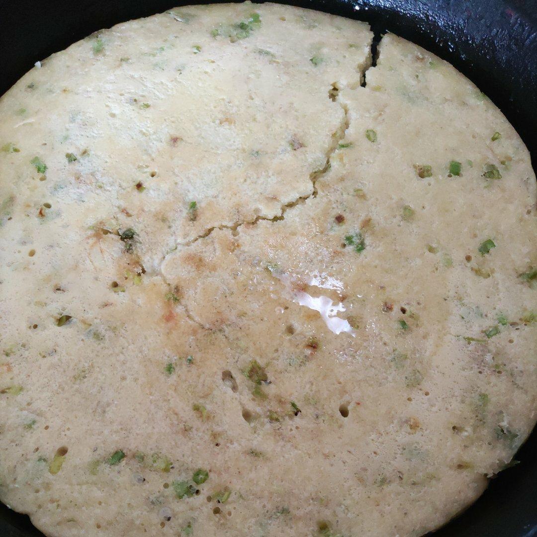 手不沾面做发面大饼