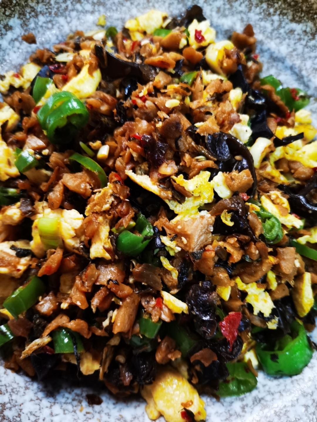 鸡蛋炒外婆菜(下饭菜)