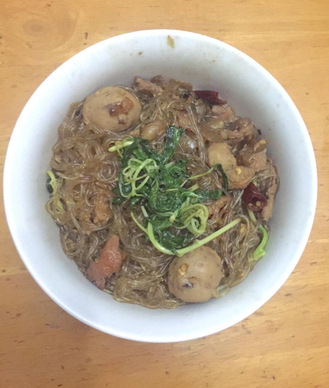 肉末粉丝煲