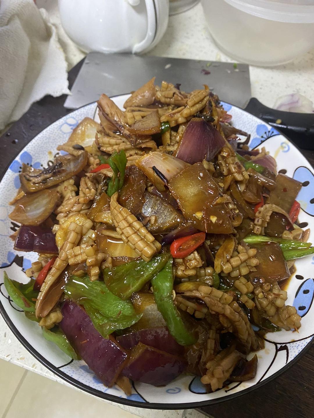 爆炒香辣鱿鱼