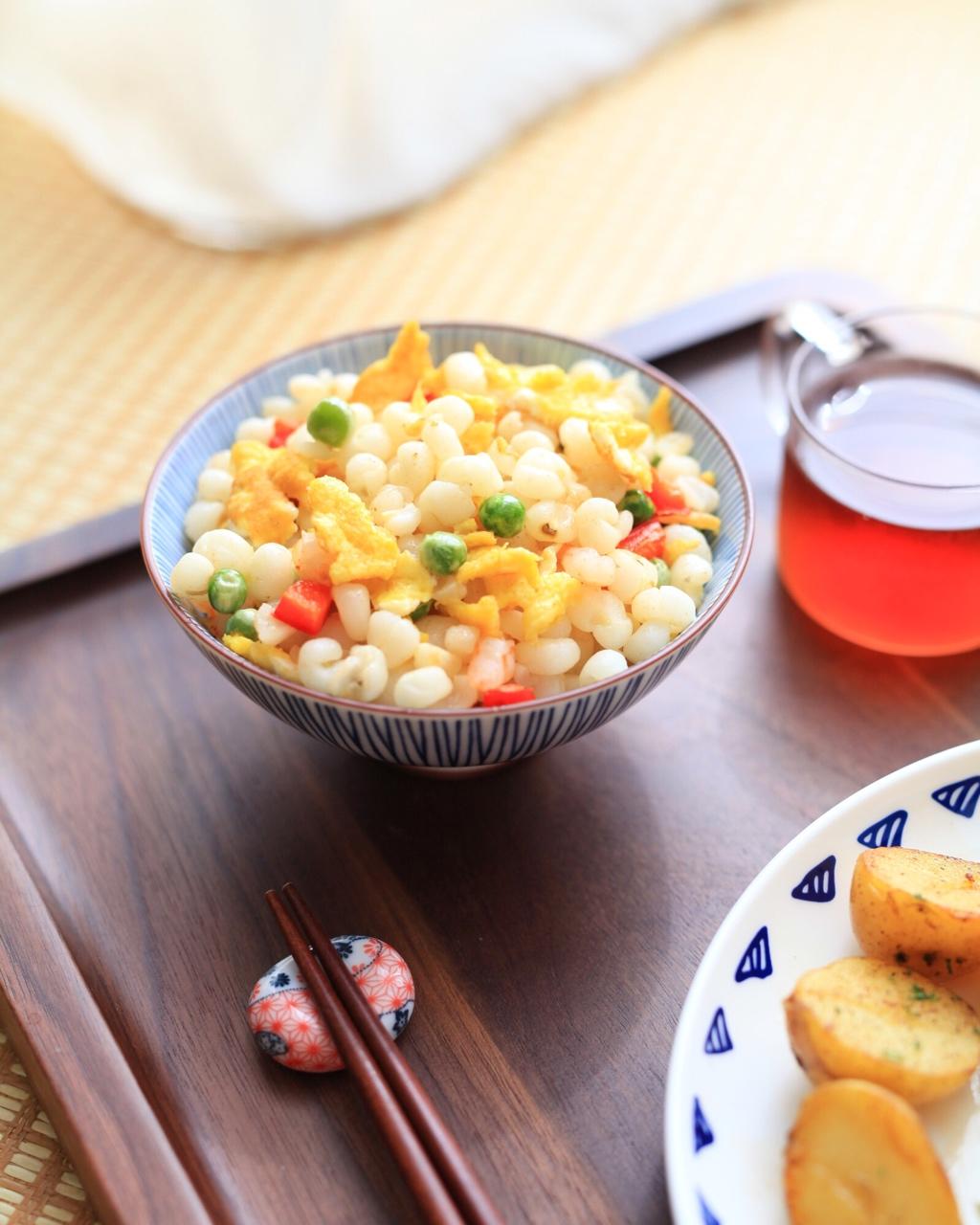 洛盏其姝做的虾仁青豆雪芽食材包操作说明