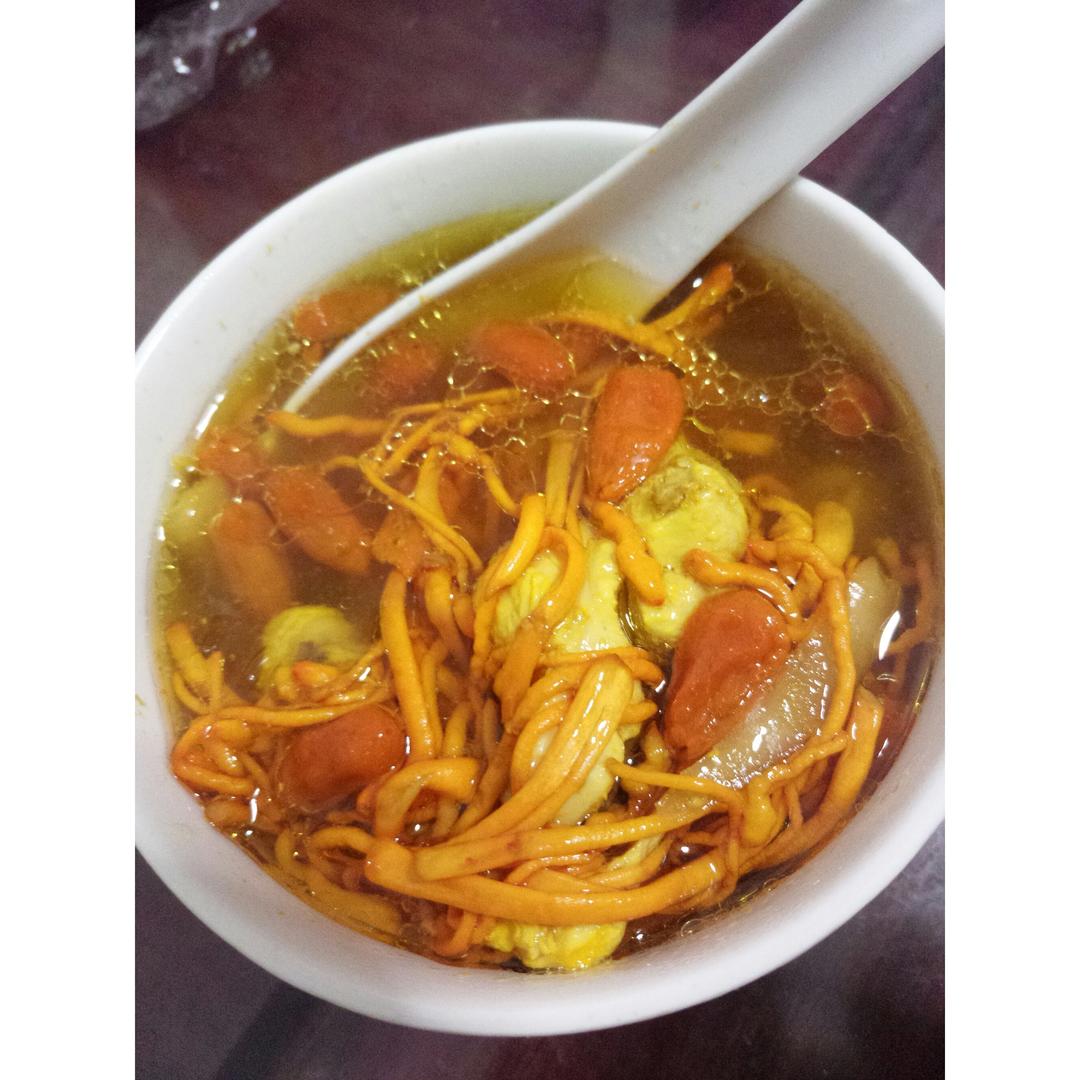 虫草花煲瘦肉