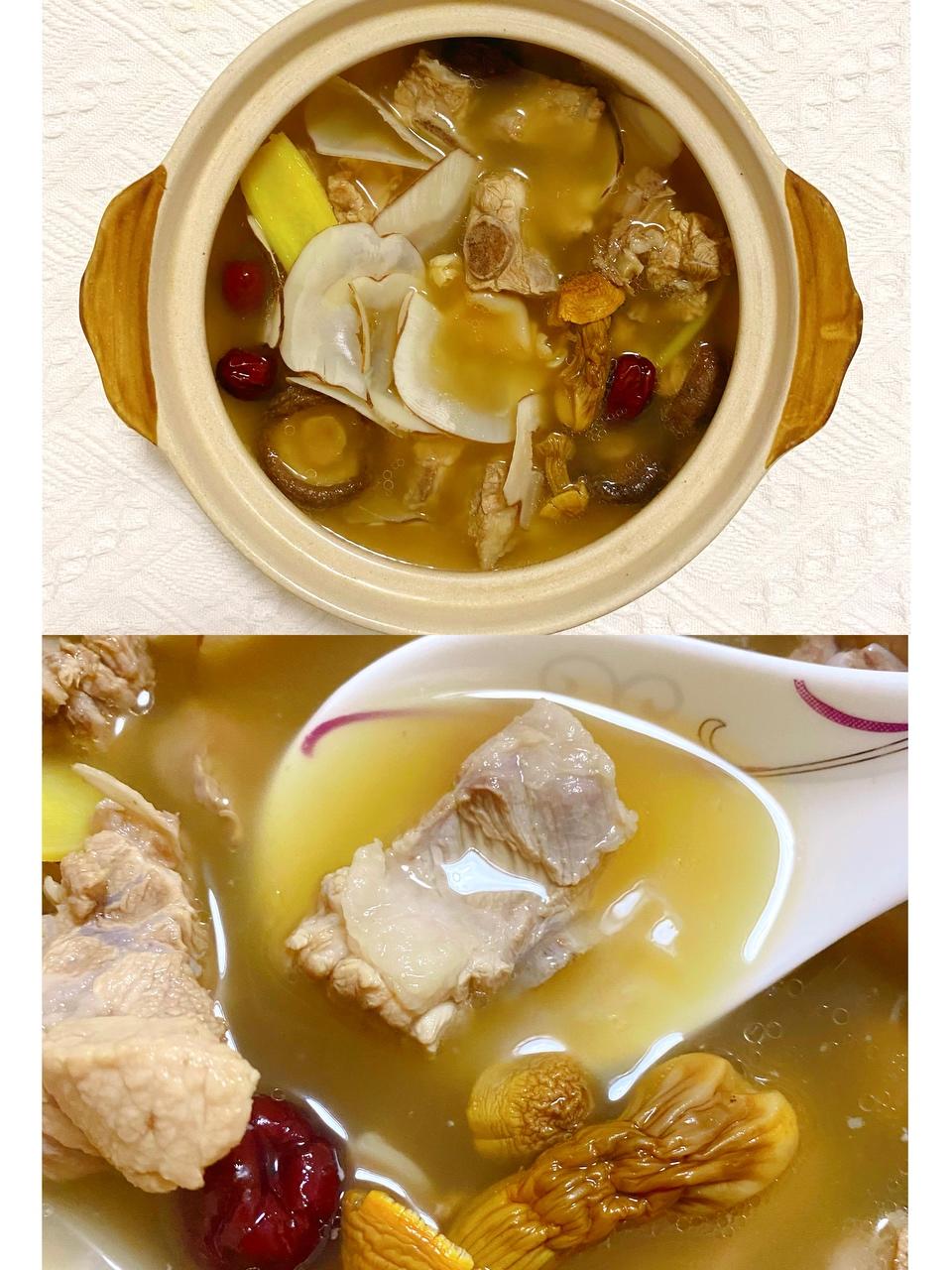 菌菇排骨汤的做法