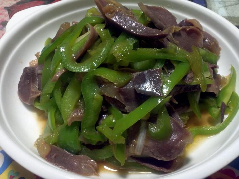 尖椒鸭胗的做法