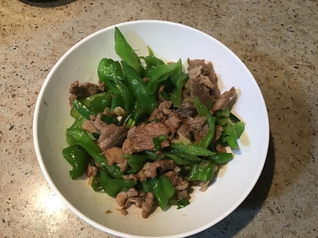 青椒炒肉片