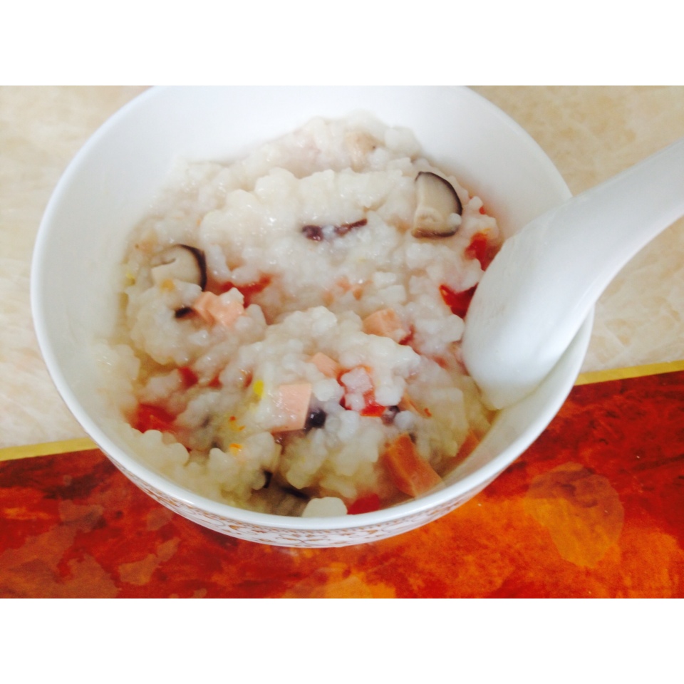 西红柿香菇粥