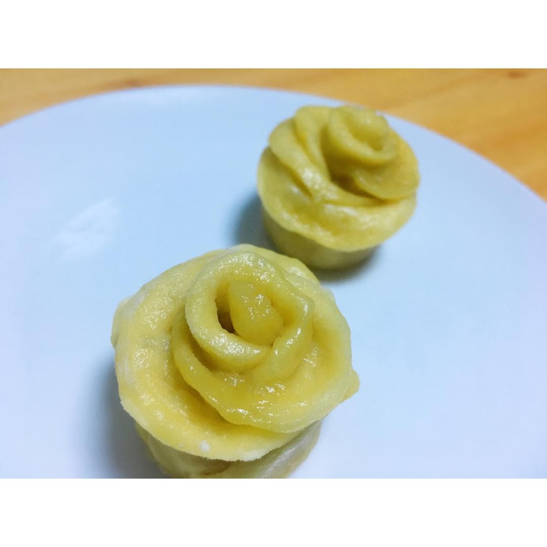 紫薯南瓜系列之玫瑰花卷