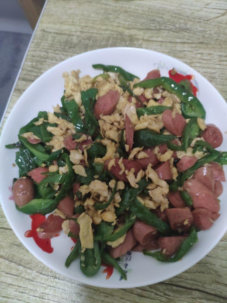 青椒鸡蛋火腿肠