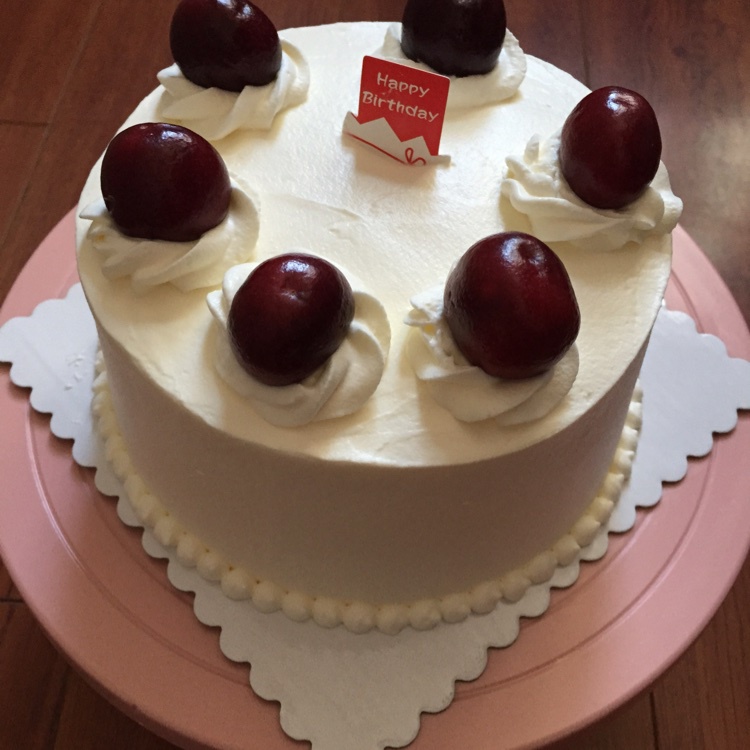 jerry小静做的樱桃奶油蛋糕
