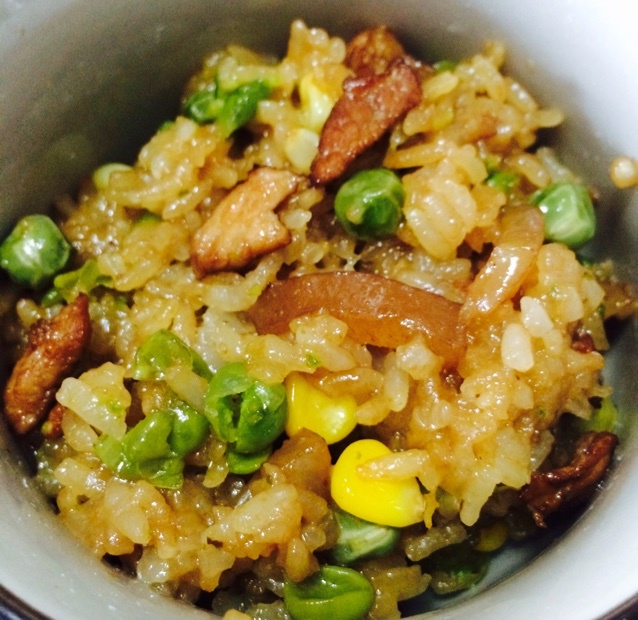 豌豆咸肉糯米饭
