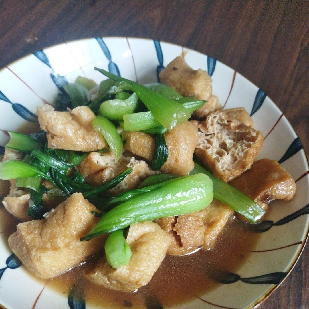 小白菜炒豆泡