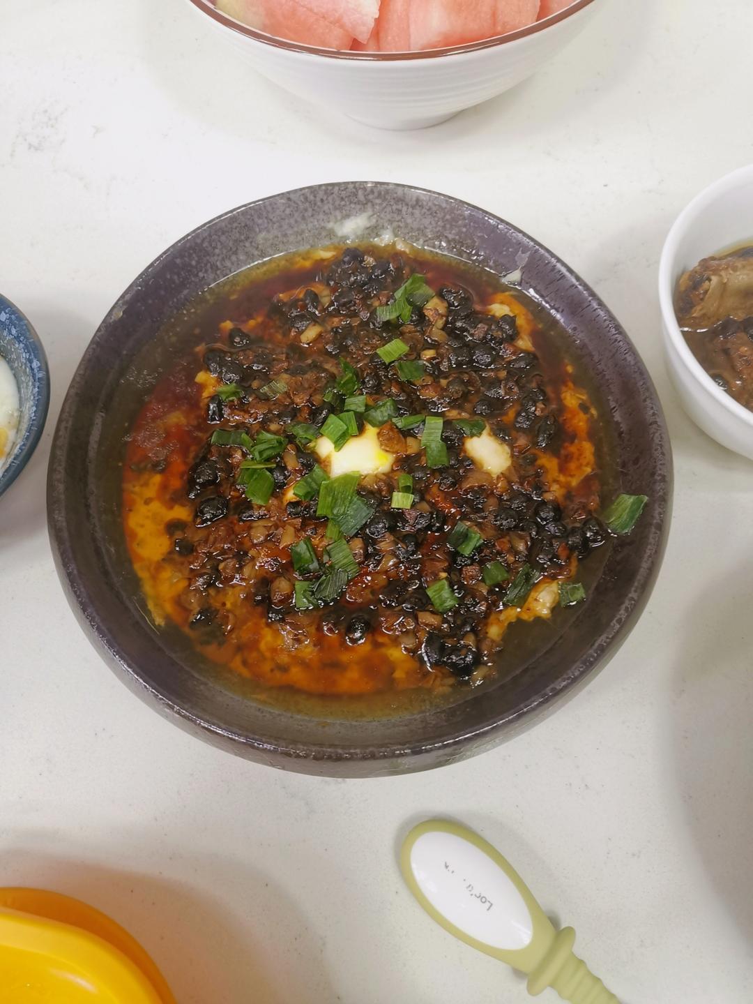 超级下饭的蒜香豆豉蒸肉饼