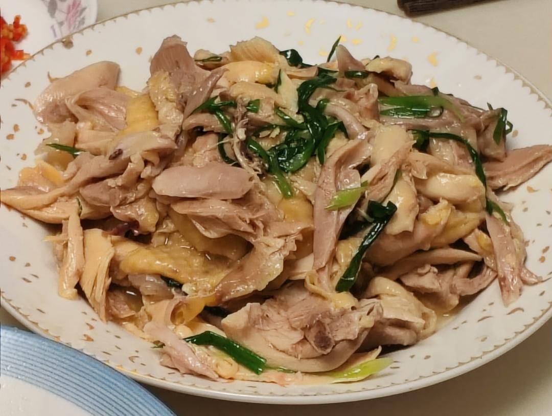 手撕鸡腿(盐焗)